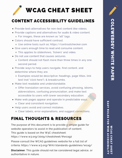 WCAG-Cheat-Sheet-whitepaper-colewebdev