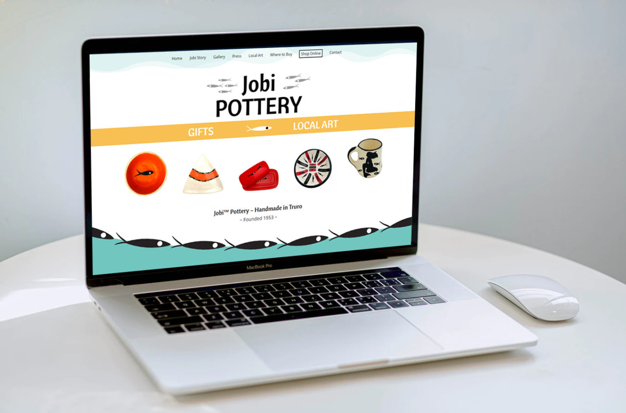 Jobi Pottery site Launch Cape Cod  Design and Development