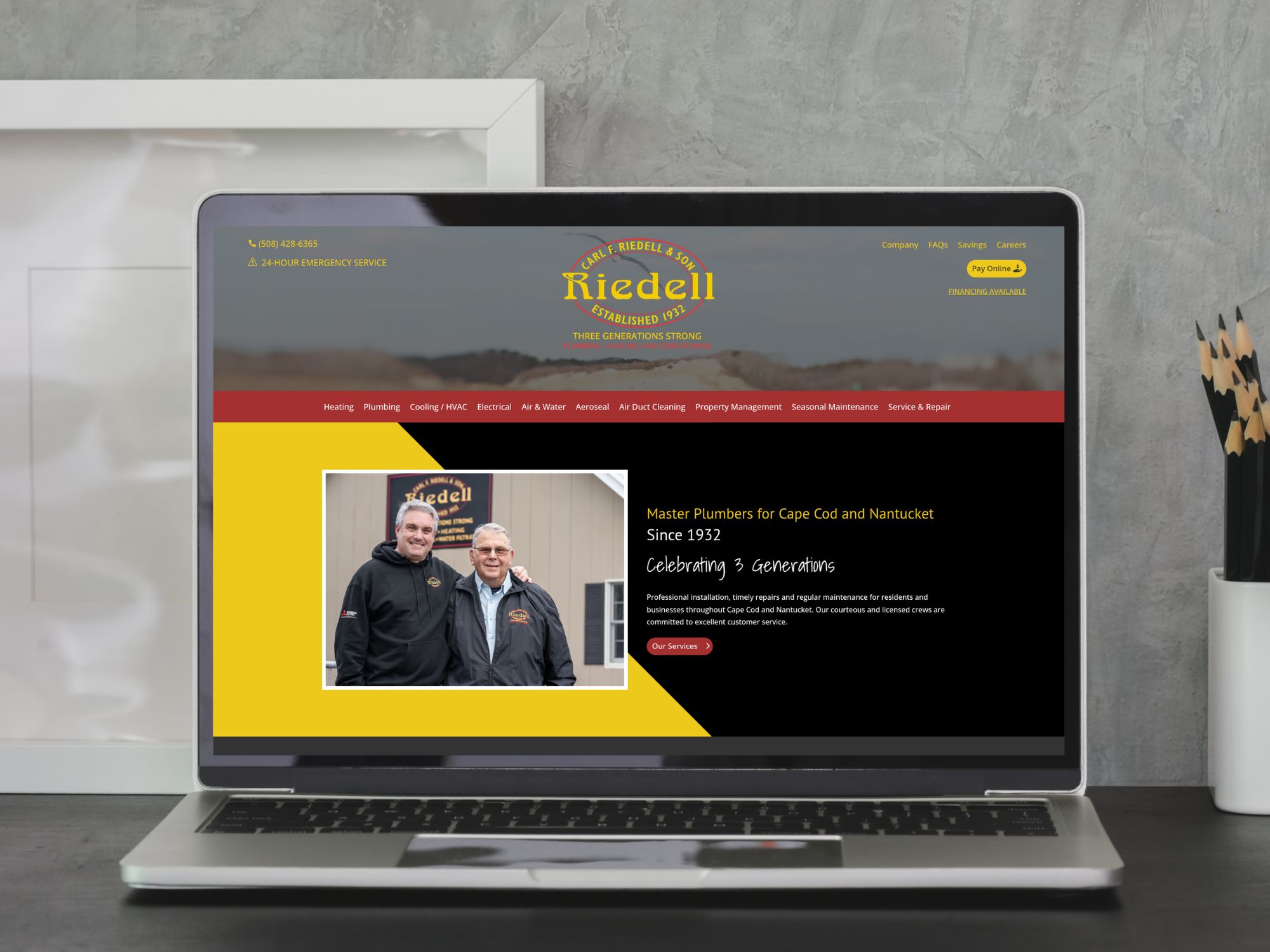 riedell-website-launch-cape-cod-wordpress-custom-design