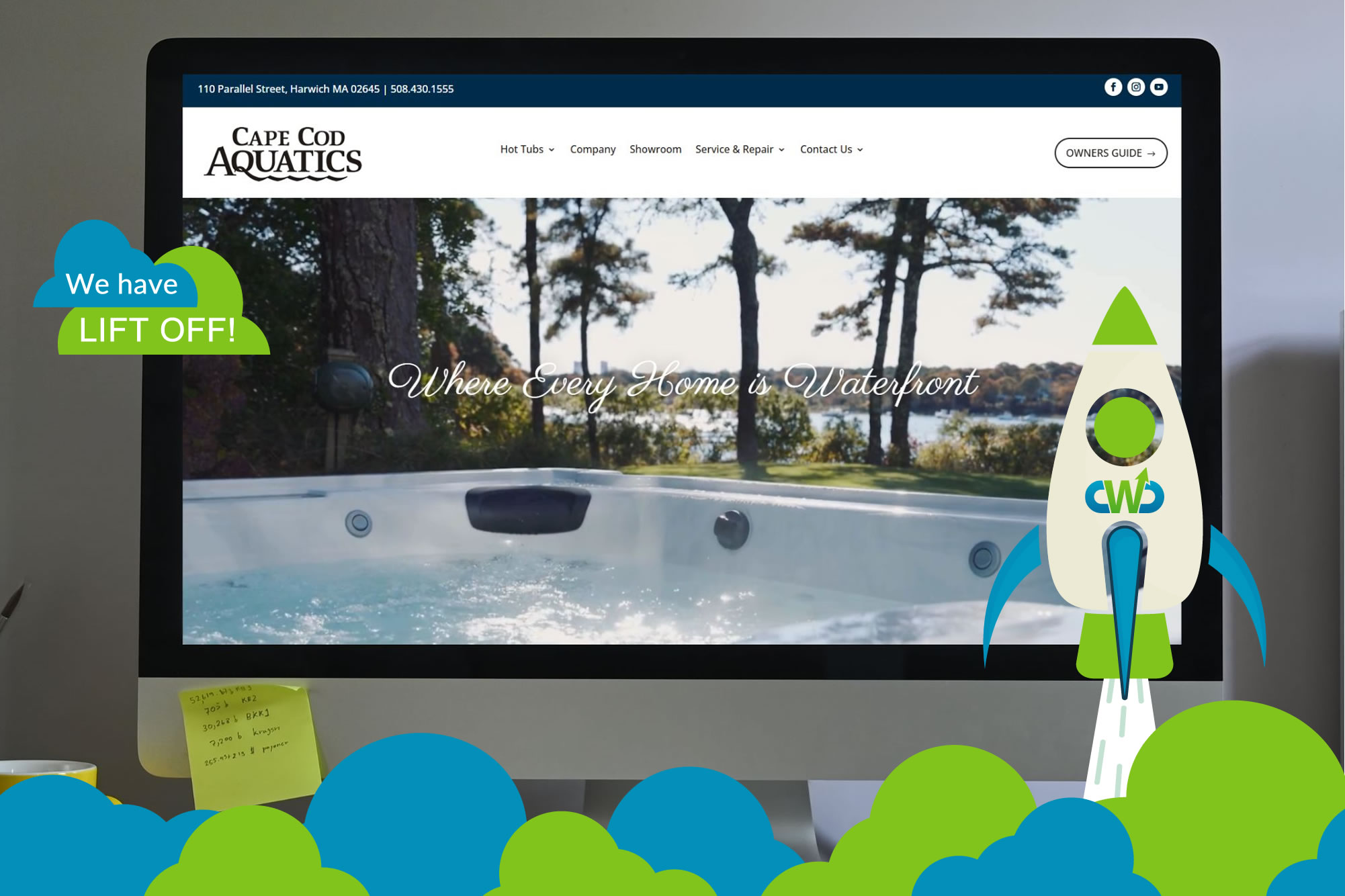 We Have Lift Off! Another Website Launch cape-cod-aquatics-wordpress-website-launch